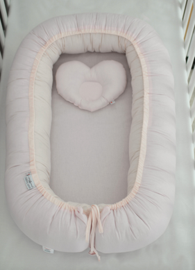 Кокон-гнездышко с пледом Baby Veres Summer Bunny pink