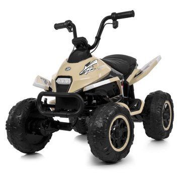 Дитячий електричний квадроцикл Bambi Racer M 6242EL-13(24V) бежевий 4 мотори, фари зі світлом, музика, звук під час старту