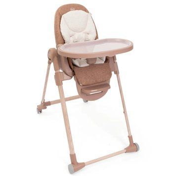 Стільчик для годування Chicco Polly Armonia Orange з колесами для переміщення, компактне складання, 3 рівні нахилу спинки