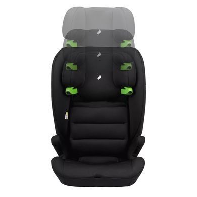 Автокрісло Osann Lupo i-Size Black з регулюванням підголівника, боковий захист SIPS PROTECT, ортопедичне сидіння