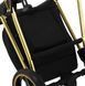 Універсальна коляска 2 в 1 Adamex Belissa Special Edidion (Gold) PS-569 чорний - чорна шкіра (перфорація)