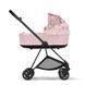 Коляска 2в1 Mios 2022 Simply Flowers Pink + Шасси Mios & каркас LS RBA Chrome Brown