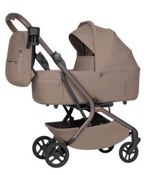 Коляска 2в1 CARRELLO Magia 2.0 CRL-6655 Cocoa Beige для подорожей, у літак, люлька складається разом із шасі