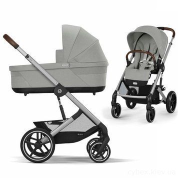 Універсальна коляска 2 в 1 Cybex Balios S Lux SLV 2025 Stone Grey