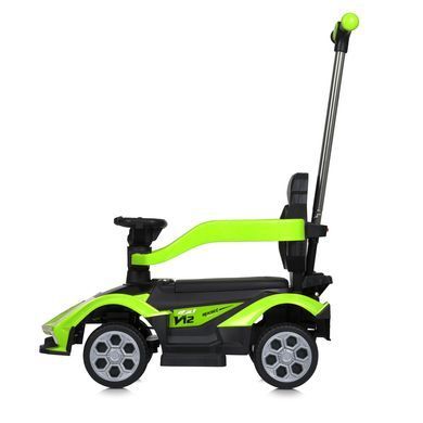 Детский электромобиль 3в1 Bambi Racer M 5781EBLR-5 зеленый с функцией каталки-толокара, родительская ручка, пульт дистанционного управления, подсветка