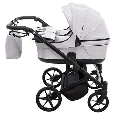 Коляска 2 в 1 для двійні Adamex Leo Duo Tip TК-1 Light Grey