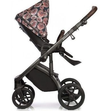Коляска 2 в 1 Roan Bloom 9023-RB-25, Vintage flowers, черный