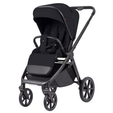 Универсальная коляска 2 в 1 Carrello Omega+ CRL-6540/1 Cosmo Black с реверсивным прогулочным блоком и с фонариком LED