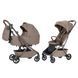 Коляска 2в1 CARRELLO Magia 2.0 CRL-6655 Cocoa Beige для подорожей, у літак, люлька складається разом із шасі