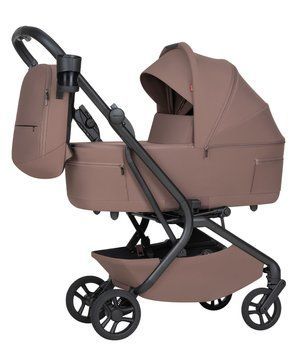 Коляска 2в1 CARRELLO Magia 2.0 CRL-6655 Glace Pink для подорожей, у літак, люлька складається разом із шасі