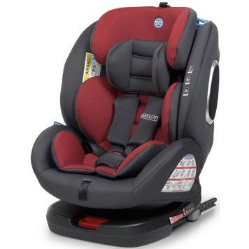 Автокресло El Camino Absolute ME 1079 Royal Red вращение на 360, вкладыш для новорожденного