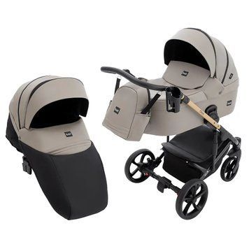 Коляска 2 в 1 Bair Onyx Eco, капучино (OE-04)