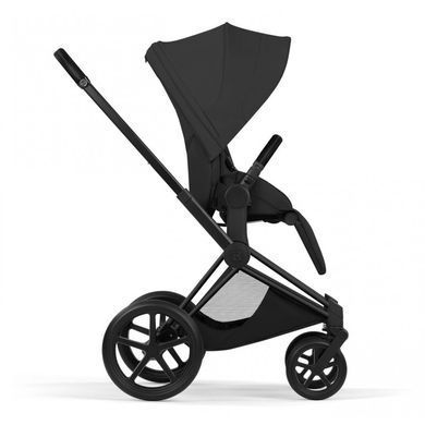 Коляска 2в1 Cybex Priam Style Collection 5.0 Sepia Black шасси Matt Black с реверсивным блоком, большие колеса, ремни безопасности One Pull, складывание люльки из шасси