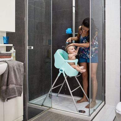 Стульчик для купания Chicco Bubble Nest 2 положения для размещения малыша, кнопка для слива, устойчивая конструкция