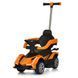 Дитячий електромобіль 3в1 Bambi Racer M 5781EBLR-7 помаранчевий з функцією каталки-толокара, батьківська ручка, пульт дистанційного керування, підсвітка