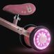 Каталка-біговел Kinderkraft Cutie Flash Pink (KRCUFL00PNK0000) колеса з підсвічуванням, стійка конструкція, обмежувач повороту керма до 135&deg;