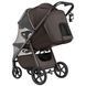 Прогулянкова коляска Carrello Bravo Lite Deluxe CRL-5529 Supreme Brown великі колеса, легке складання, з LED підсвідкою