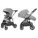 Прогулочная коляска Carrello Costa CRL-5534 Platinum Grey с просторным сиденьем, реверсивная установка, колеса EVA