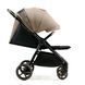 Прогулянкова коляска Kinderkraft Mitzy Linen Beige великі безпрокольні колеса, швидке складання