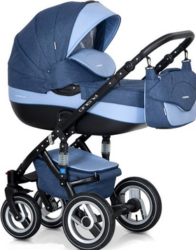 Универсальная коляска 2 в 1 Riko Brano 02 Denim Blue