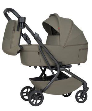 Коляска 2в1 CARRELLO Magia 2.0 CRL-6655 Malted Green для подорожей, у літак, люлька складається разом із шасі