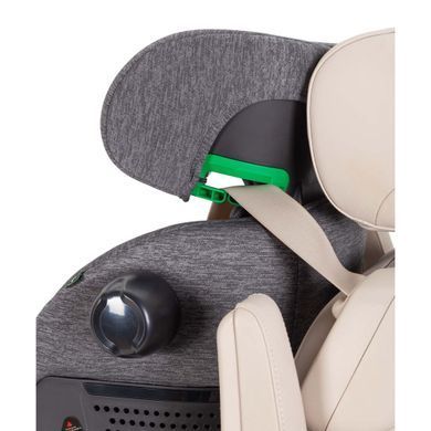 Автокрісло CARRELLO Meteorit+ CRL-17515 Marble Grey поворотне, захист від бокового удару SICT, кріплення ISOFIX з опорною ногою, 14 рівнів регулювання підголівника