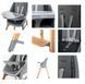 Стульчик для кормления 4в1 ESPIRO SENSE 27 WHITE GRAY