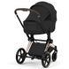 Коляска 2в1 Cybex Priam Style Collection 5.0 Sepia Black шасі Rosegold з реверсивним блоком, великі колеса, ремені безпеки One Pull, складання люльки з шасі