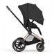 Коляска 2в1 Cybex Priam Style Collection 5.0 Sepia Black шасі Rosegold з реверсивним блоком, великі колеса, ремені безпеки One Pull, складання люльки з шасі