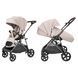 Прогулянкова коляска Carrello Costa CRL-5543 Vanilla Beige з просторим сидінням, реверсивна установка, колеса EVA