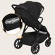 Прогулочная коляска Lionelo BETT BLACK ONYX с капюшоном XXL, органайзер ThermBag, амортизация