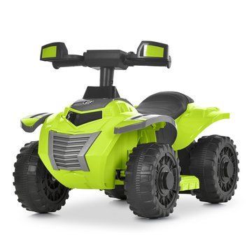 Детский электрический квадроцикл Bambi Racer M 6367ELR-5-11 зеленый с пультом дистанционного управления, на аккумуляторе, 2 мотора, подсветка