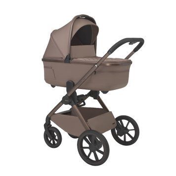 Коляска 2в1 Espiro Clodi 08 Fashionable Brown з потрійною вентиляцією люльки, легка, великі гелеві колеса, амортизація