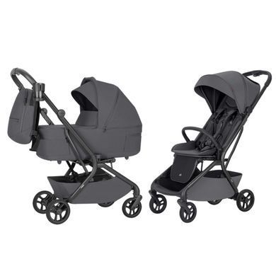 Коляска 2в1 CARRELLO Magia 2.0 CRL-6655 Elm Grey для подорожей, у літак, люлька складається разом із шасі