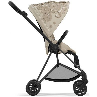 Прогулянкова коляска Cybex Mios 4.0 2023 Simply Flowers Beige шасі Matt Black вузька колісна база, компактна та легка