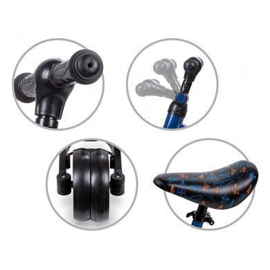 Трехколесный детский велосипед-велобег 3 в 1 Kidwell Pico plane