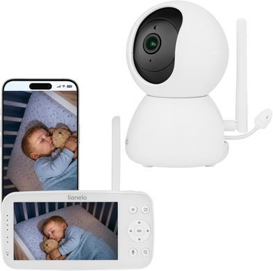 Відеоняня Lionelo BABYLINE 8.4 з режимом нічного бачення, керування через додаток, функція виявлення плачу, руху та звуків