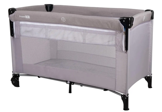 Ліжко-манеж FreeON Bedside з другим ярусом Grey