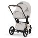 Коляска 2в1 Cybex Priam Style Collection 5.0 City Grey шасі Chrome з реверсивним блоком, великі колеса, ремені безпеки One Pull, складання люльки з шасі