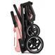 Прогулянкова коляска Cybex Beezy Candy Pink 2026 з амортизацією, компактно складається, регулювання спинки до горизонтального положення