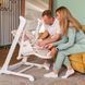Стульчик-качели 3в1 Carrello Cascata CRL-10303 Cream Beige Wooden (с сенсорной панелью)