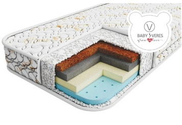 Матрас подростковый Baby Veres "Gel latex+" Organic 190х80х22 см