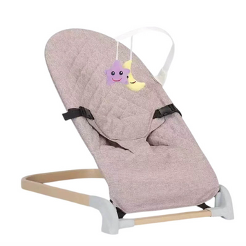 Шезлонг-гойдалка Adbor Cloud 601 beige баунсер з дугою та іграшками, ергономічний чохол, легка вага