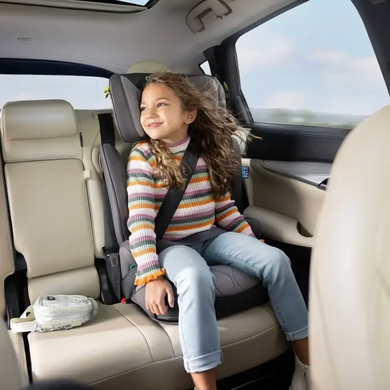 Автокрісло Graco Affix i-Size R129 сіро-коричневе з бічним захистом SAFETY SURROUND, ISOFIX, регулювання підголівника 10 положень