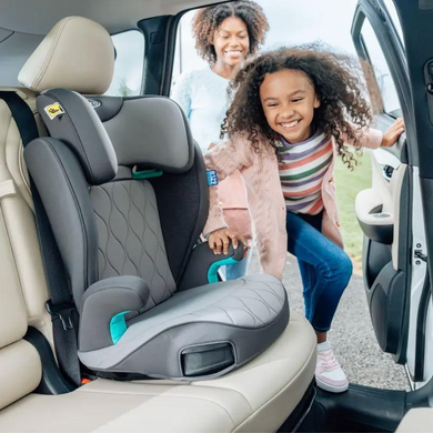 Автокрісло Graco Affix i-Size R129 сіро-коричневе з бічним захистом SAFETY SURROUND, ISOFIX, регулювання підголівника 10 положень