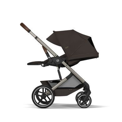 Коляска 2в1 Cybex Balios S Lux Chocolate Brown Taupe Frame зі складною люлькою, великі колеса, амортизація Advanced Comfort