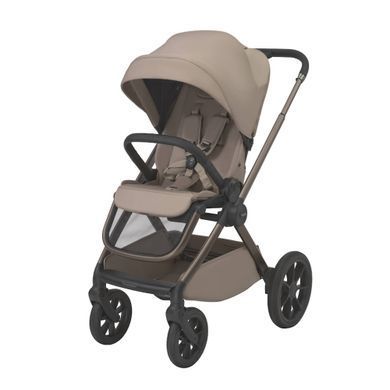 Коляска 2в1 Espiro Clodi 09 Stylish Beige с тройной вентиляцией люльки, легкая, большие гелевые колеса, амортизация