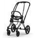 Коляска 2в1 Cybex Priam Style Collection 5.0 City Grey шасі Matt Black з реверсивним блоком, великі колеса, ремені безпеки One Pull, складання люльки з шасі