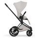 Коляска 2в1 Cybex Priam Style Collection 5.0 City Grey шасі Matt Black з реверсивним блоком, великі колеса, ремені безпеки One Pull, складання люльки з шасі