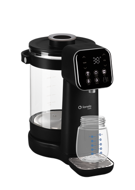 Машина для приготовления детской смеси Lionelo BABYPRESTO 2.0 BLACK с режимом подогрева до 100&deg;C, удаление хлора, УФ-лампа, ночник